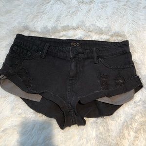 BDG black denim shorts size 26